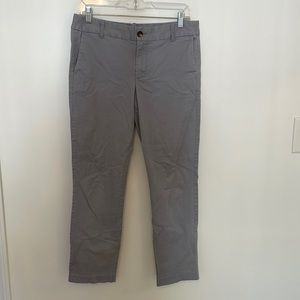 JCrew Straight Leg Chino Size 6 Grey
